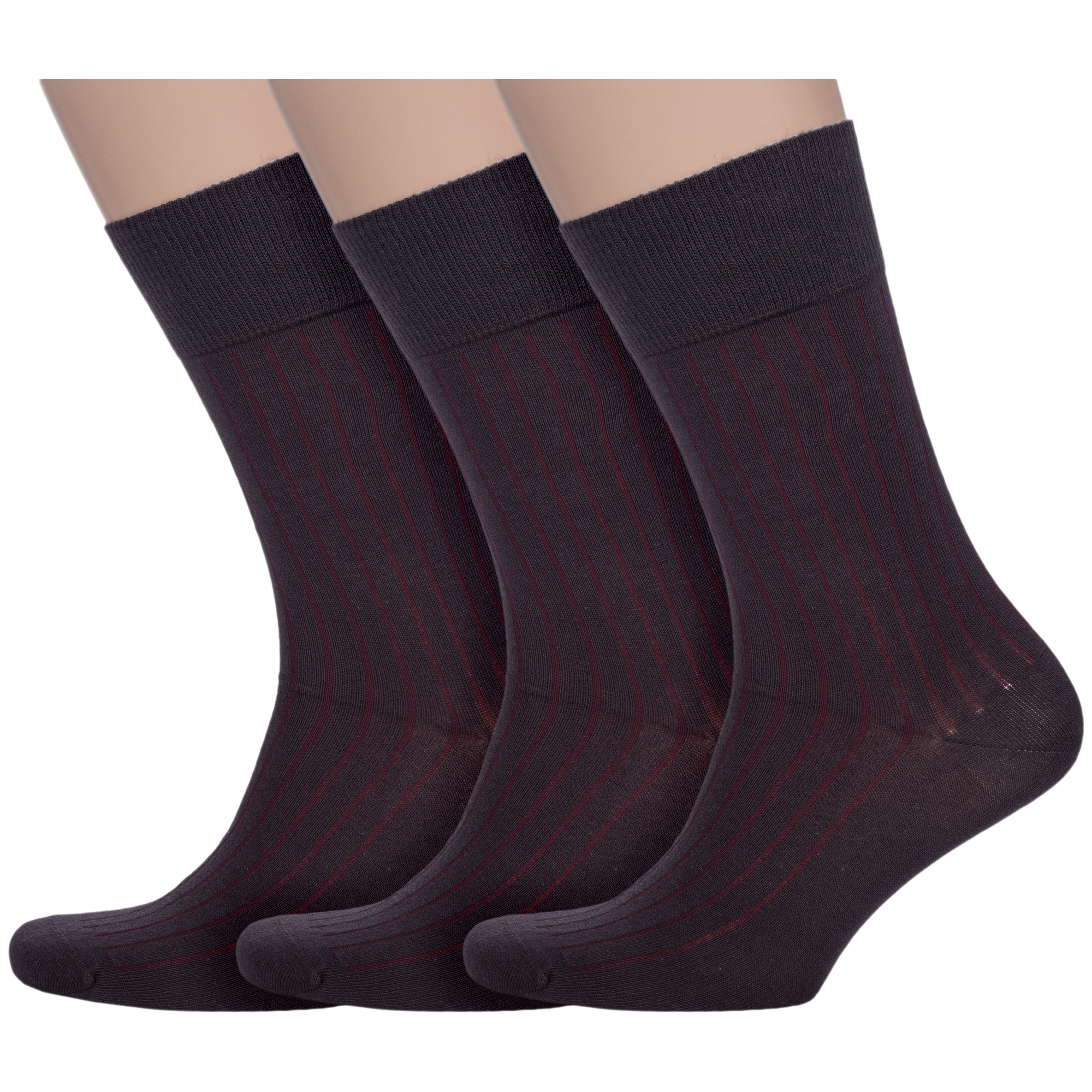 фото Комплект носков мужских акос 3-fm41010 коричневых 29