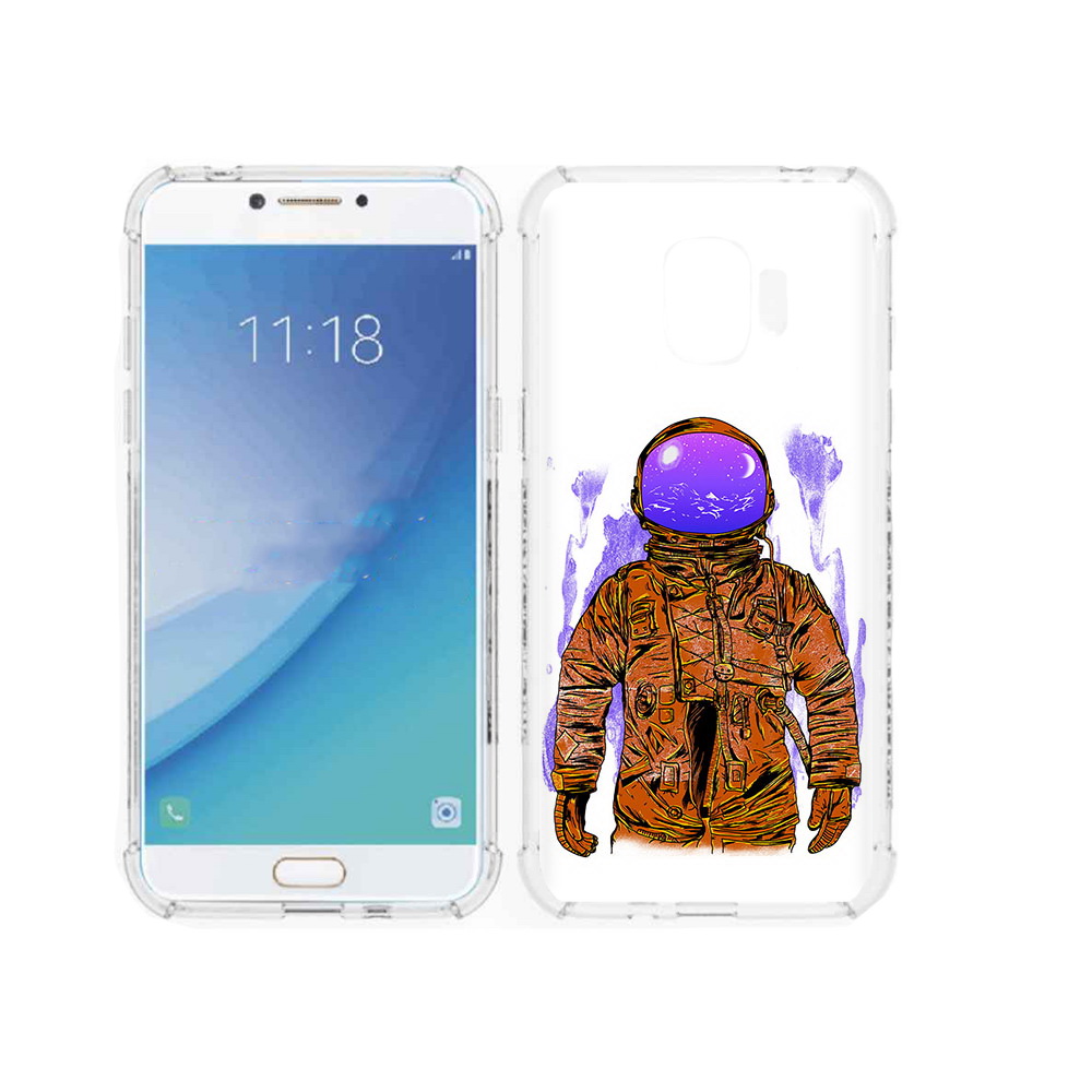

Чехол MyPads Tocco для Samsung Galaxy J2 Pro (2018) нарисованный мужчина в скафандре, Прозрачный, Tocco