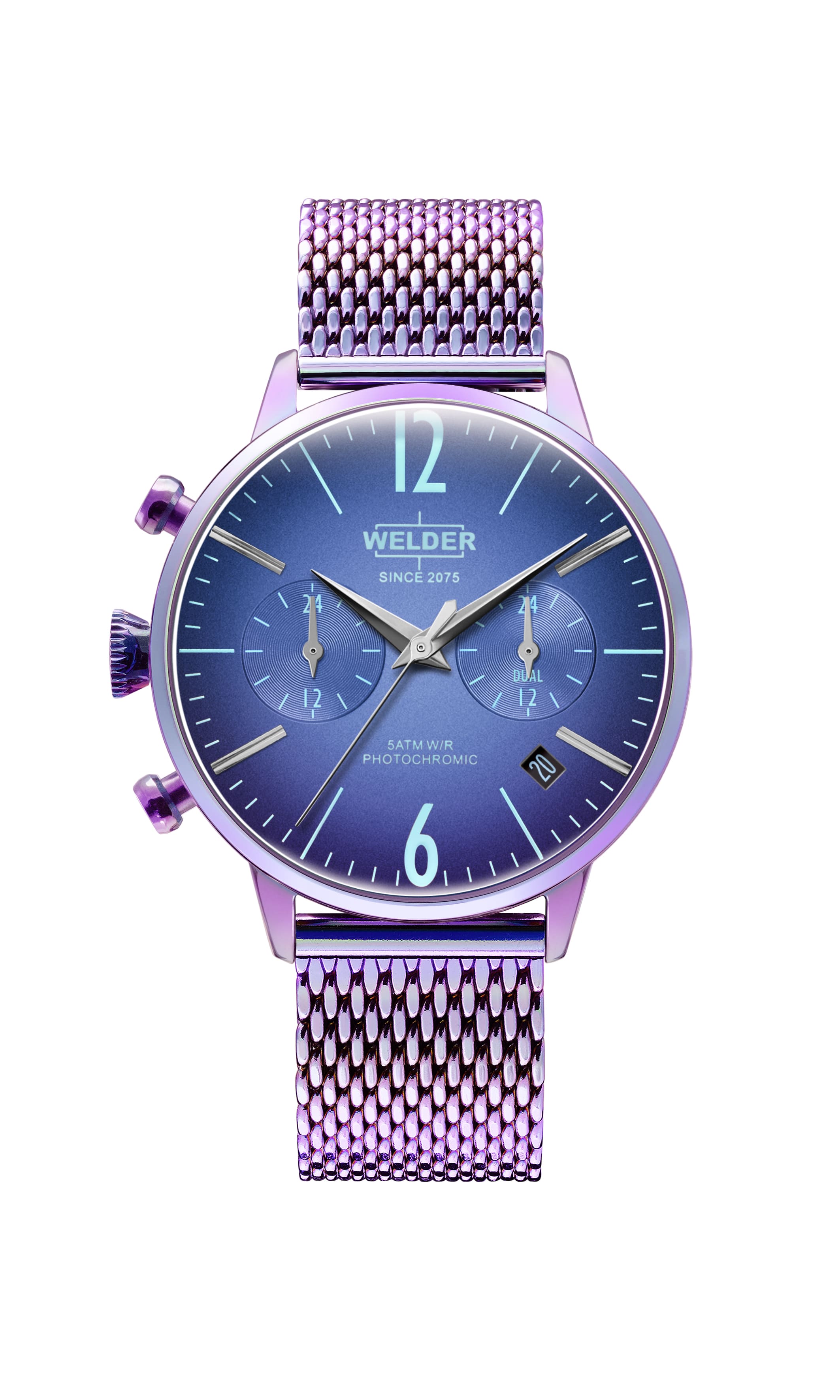 

Наручные часы мужской Welder WWRC834 фиолетовые, WWRC834