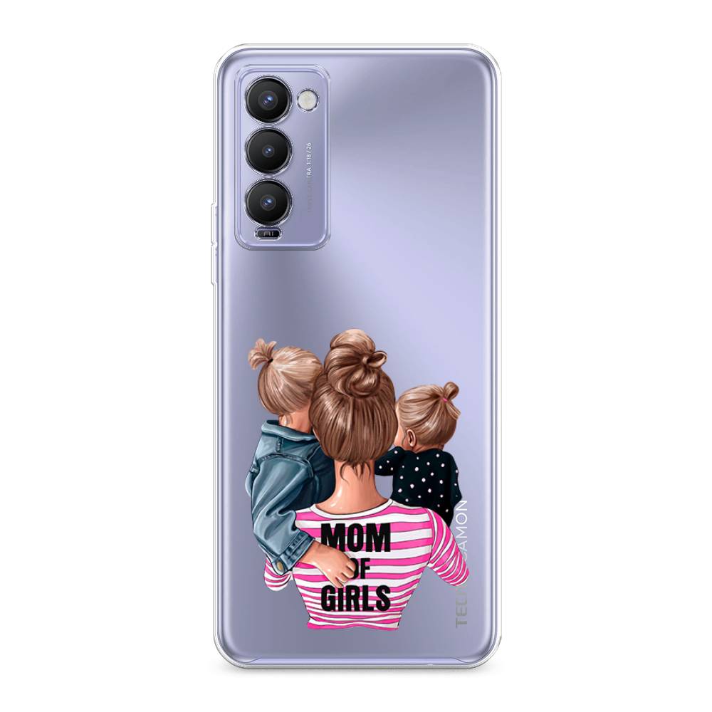 

Чехол Awog на Tecno Camon 18/18T "Mom of Girls", Разноцветный, 300950-6