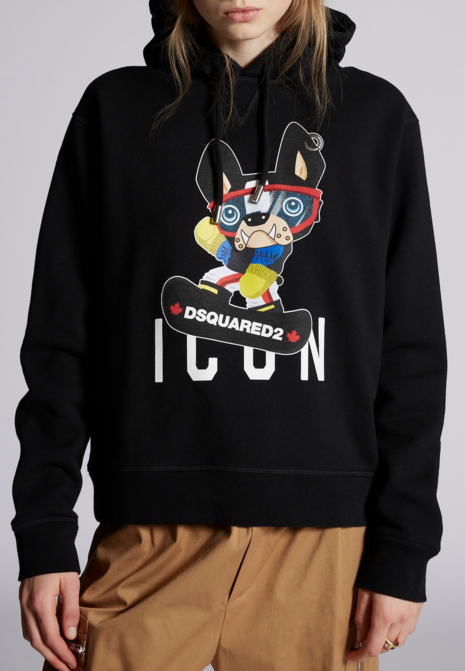 

Толстовка женская DSquared2 129205 черная S, 129205