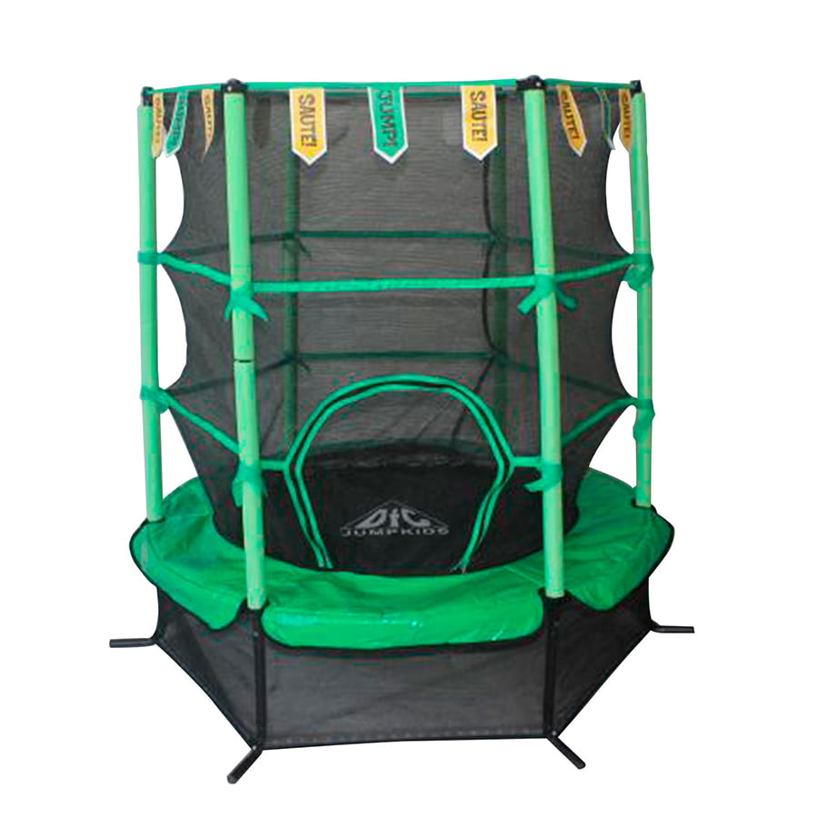 фото Батут dfc jump kids 55" зеленый, сетка (137см) (55inch-jd-g), без лестницы