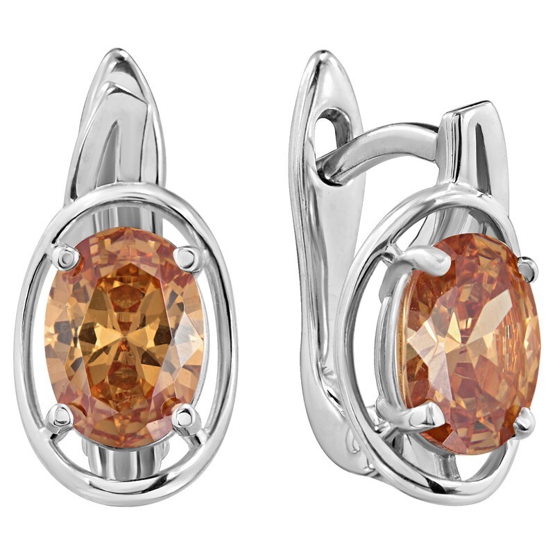 

Серьги из серебра с кристаллом ювелирным LAZURIT-ONLINE 8310AG, 8310AG