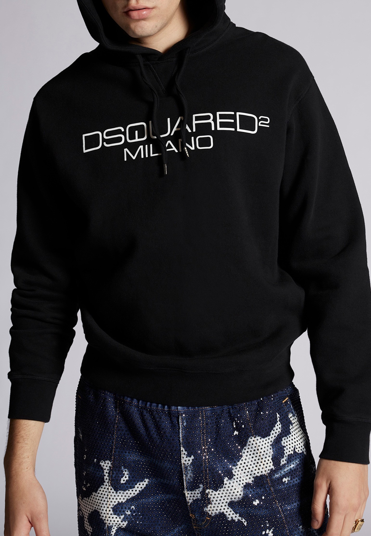 

Толстовка мужская DSquared2 129245 черная 2XL, 129245