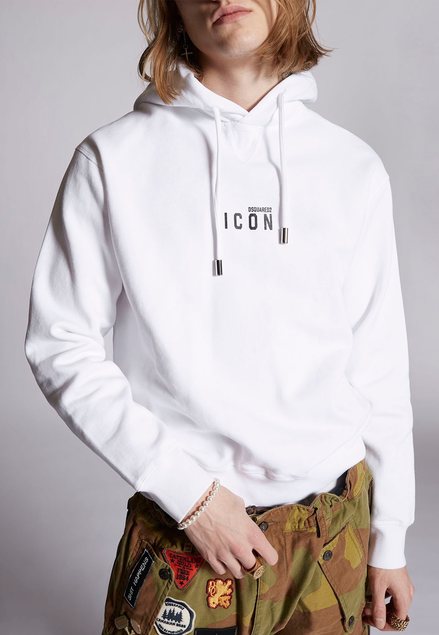 

Толстовка мужская DSquared2 129246 белая XL, 129246
