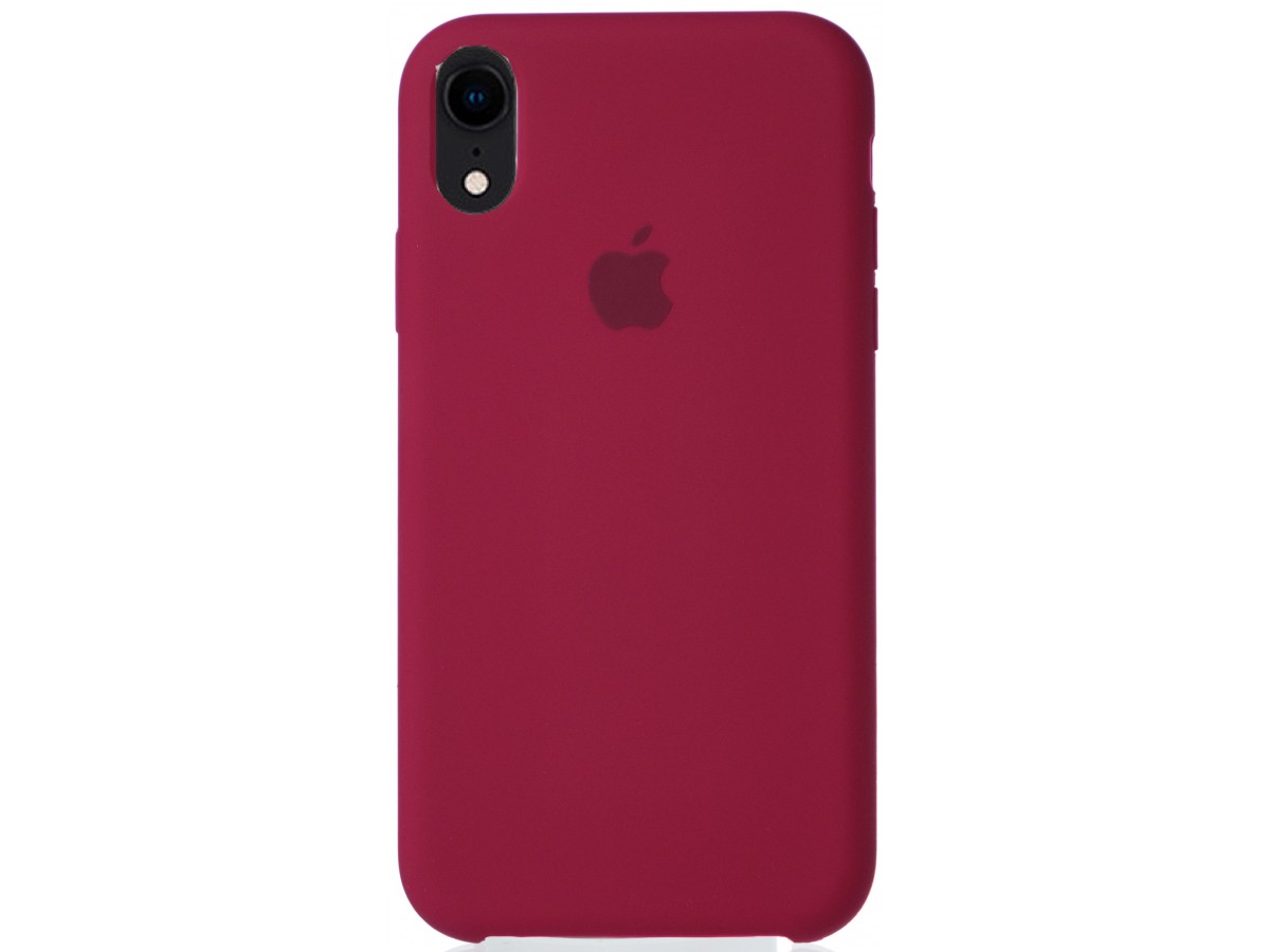 

Чехол для Apple iPhone Xr Silicone Case (Бордовый), Красный