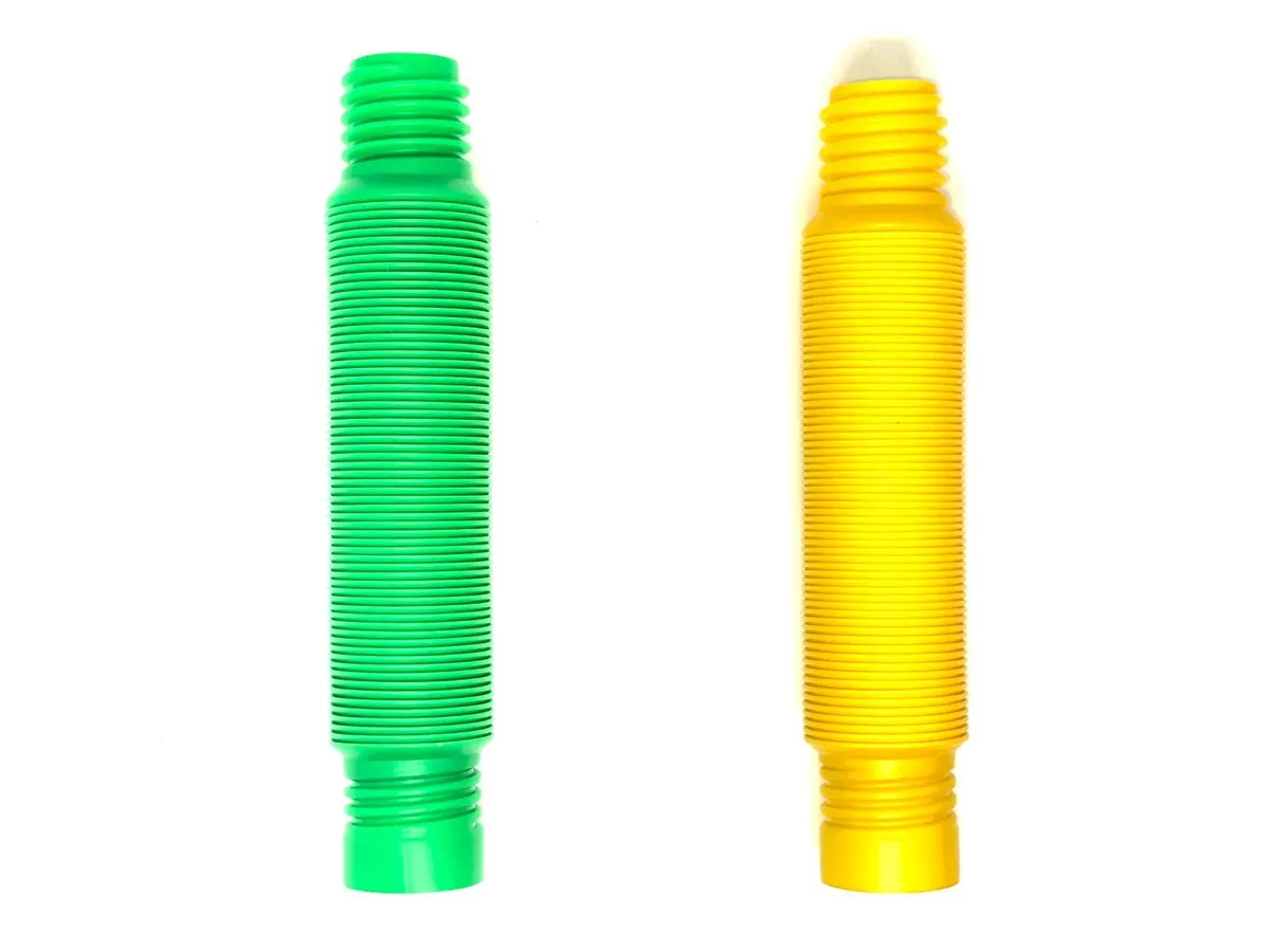 

Игра развивающая BIG Pop Tubes, набор из 2 штуки по 22 см зеленый; желтый