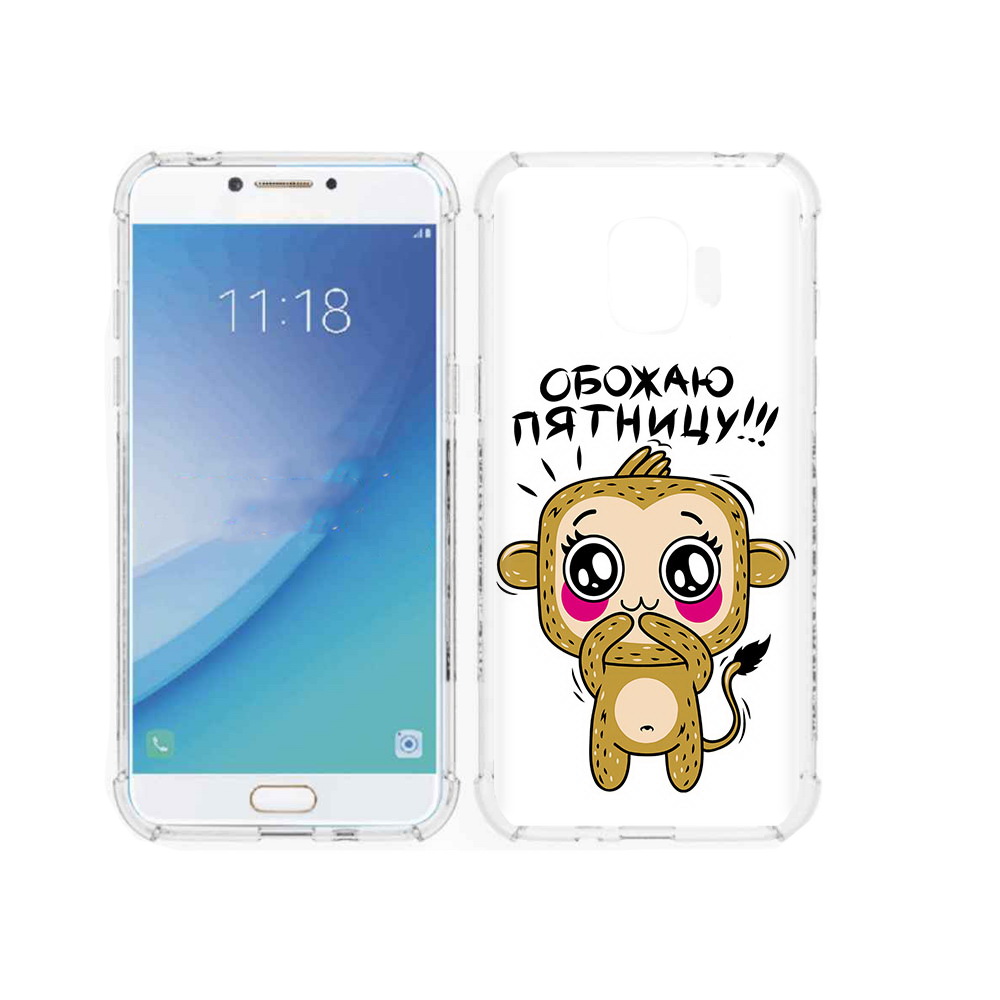 

Чехол MyPads Tocco для Samsung Galaxy J2 Pro (2018) обожаю пятницу (PT226925.585.525), Прозрачный, Tocco