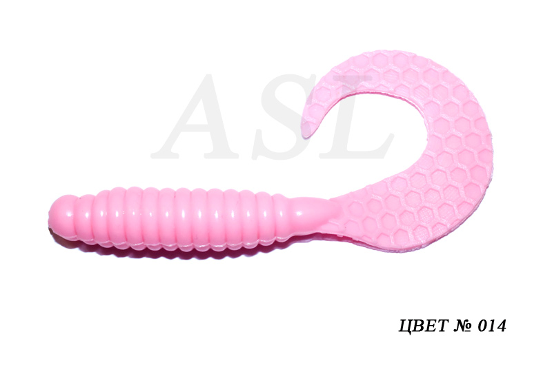 

Силиконовая приманка ASL Твистер цв. 014 L-5см 10шт/уп, Твистер