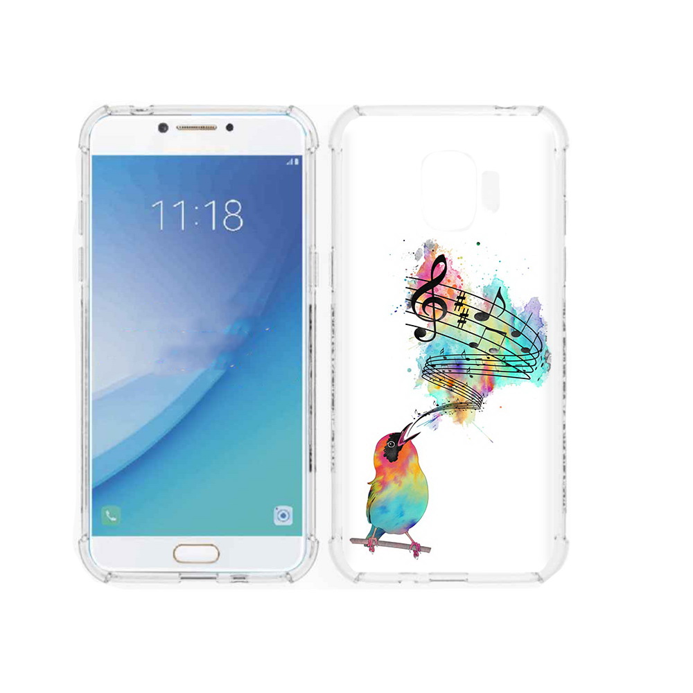 

Чехол MyPads Tocco для Samsung Galaxy J2 Pro (2018) певчая птичка (PT226925.585.536), Прозрачный, Tocco