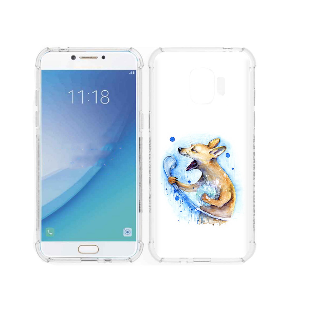 

Чехол MyPads Tocco для Samsung Galaxy J2 Pro (2018) пение в душе (PT226925.585.537), Прозрачный, Tocco