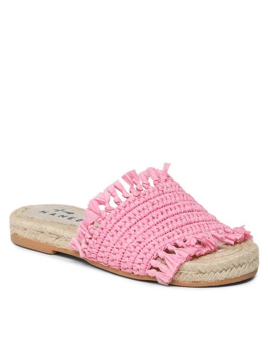 

Эспадрильи женские Manebi Fringed Knots Raffia Jute Sandals V 2.9 Y0 розовые 39 EU, Розовый, Fringed Knots Raffia Jute Sandals V 2.9 Y0