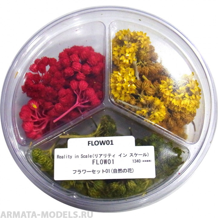 

FLOW01RIS Flower Bushes 1 - 3 different types of natural flowers