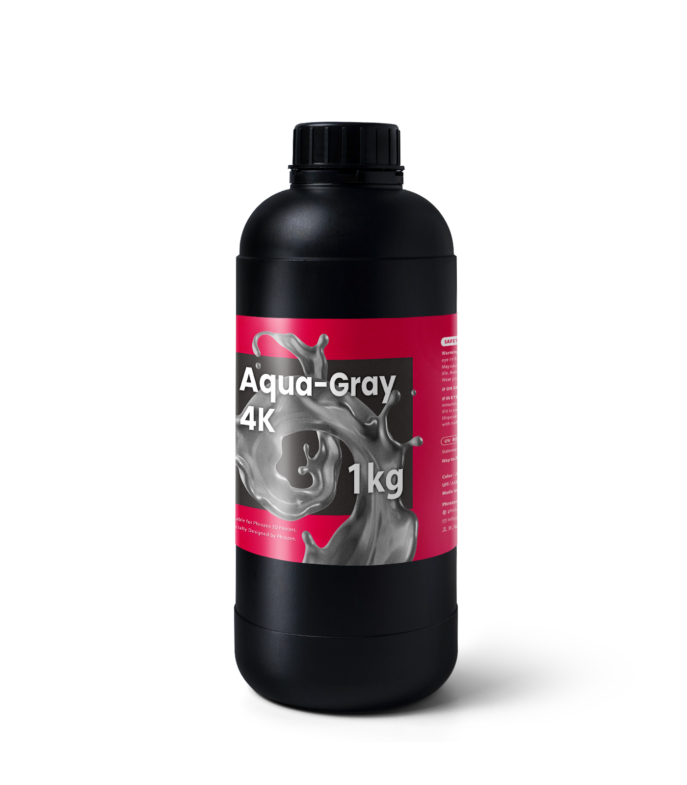 

Фотополимерная смола Phrozen Aqua Gray 4K, серая, 1 кг., Серый