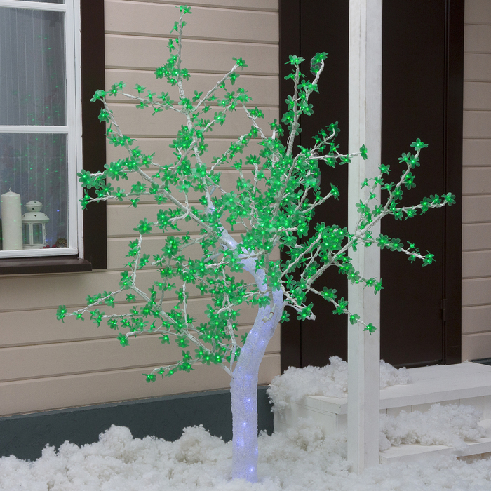 Светодиодное дерево Акриловое 1.8 м, 768 LED, постоянное свечение, 220 В, свечение зелен