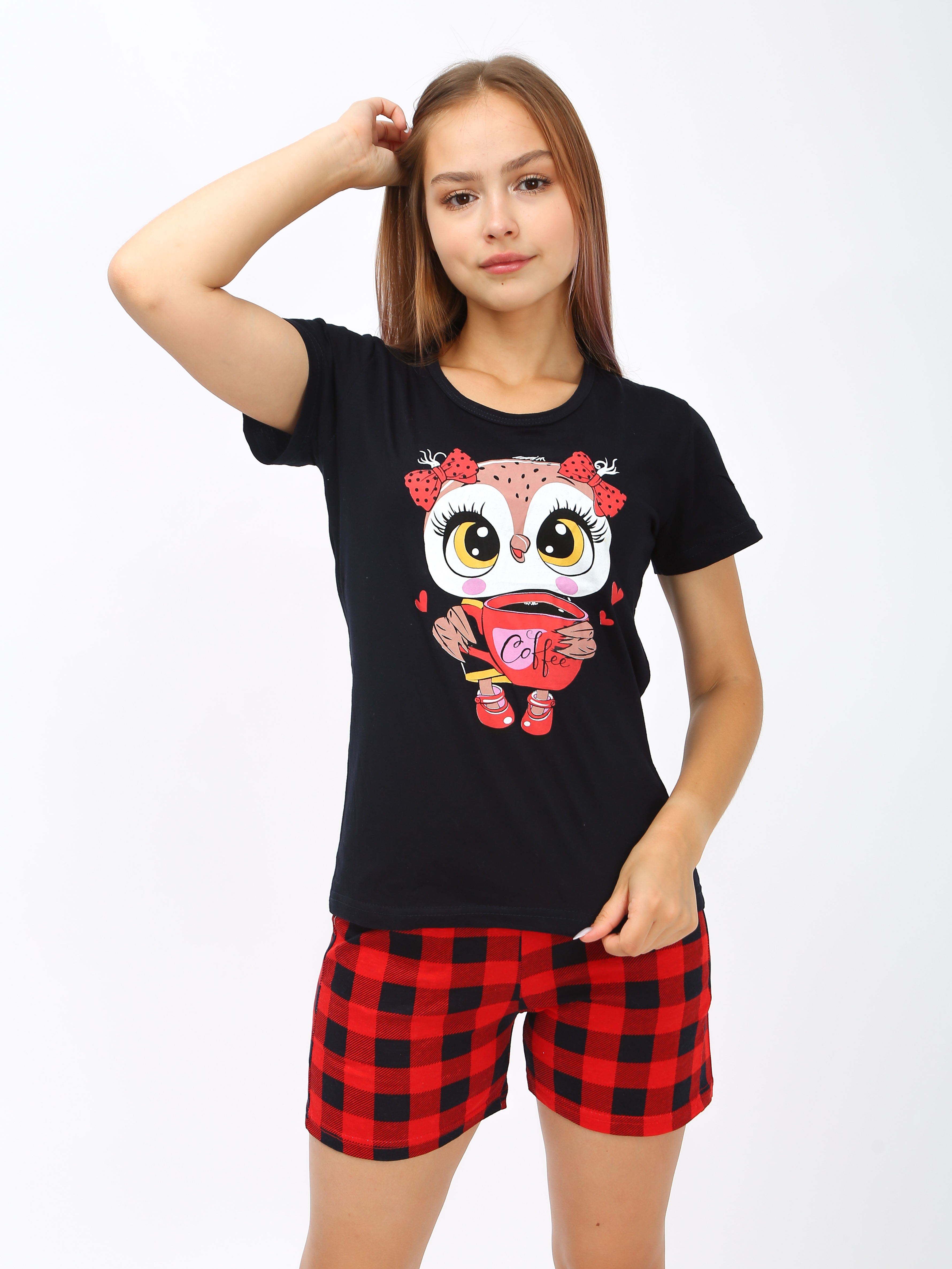 

Пижама женская Soft home П003 синяя 54 RU, Синий, П003