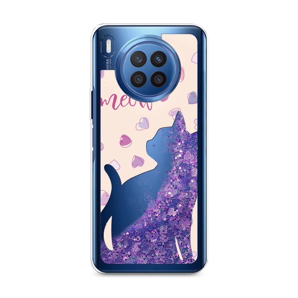 

Чехол Awog на Huawei Nova 8i/Honor 50 lite "Прозрачный кот", Разноцветный, 6106392-1
