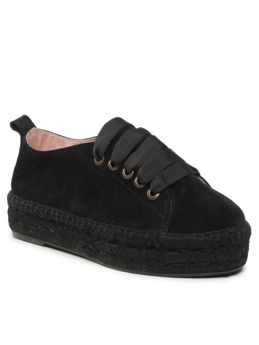 

Эспадрильи женские Manebi Lace-Up Espadrilles R 2.2 E0 черные 39 EU, Черный, Lace-Up Espadrilles R 2.2 E0