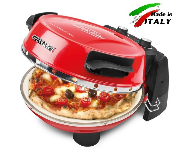 Пиццамейкер - мини печь для выпечки пиццы G3Ferrari Snack Napoletana G10032, красная пиццамейкер g3 ferrari napoletana