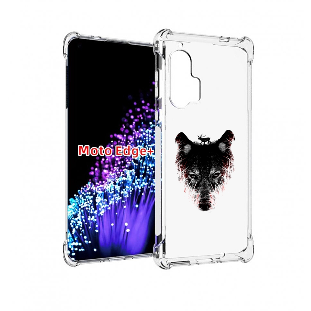 

Чехол MyPads волк в траве для Motorola Edge+ Plus, Прозрачный, Tocco