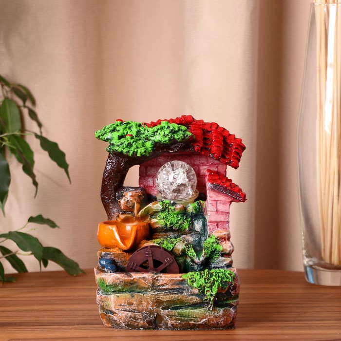 

Фонтан "Домик под деревом" 11х13х19,5 см (с подсветкой)