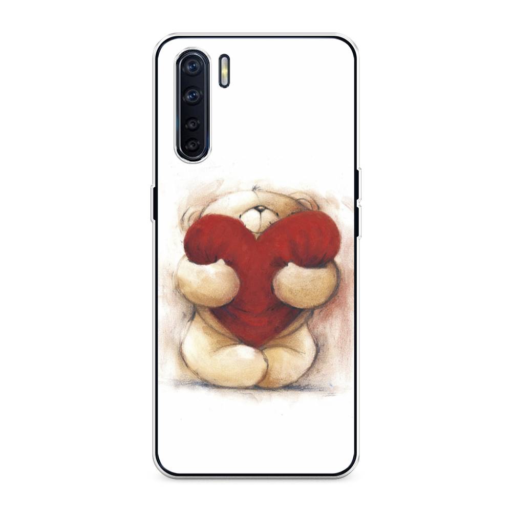 

Чехол Awog на Oppo A91/Reno 3 "Мишка с сердцем 1", Разноцветный, 254250-6