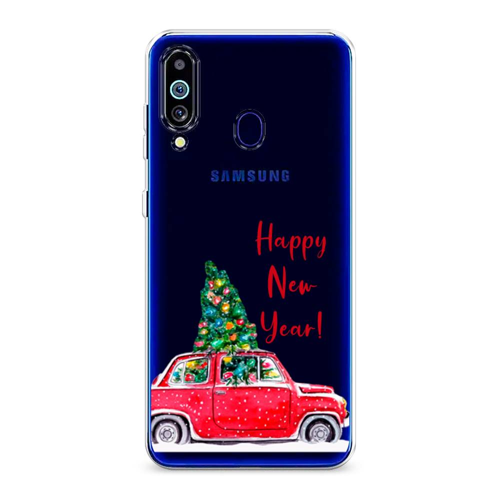 

Чехол на Samsung Galaxy M40 "Happy New Year", Красный;зеленый, 28750-5