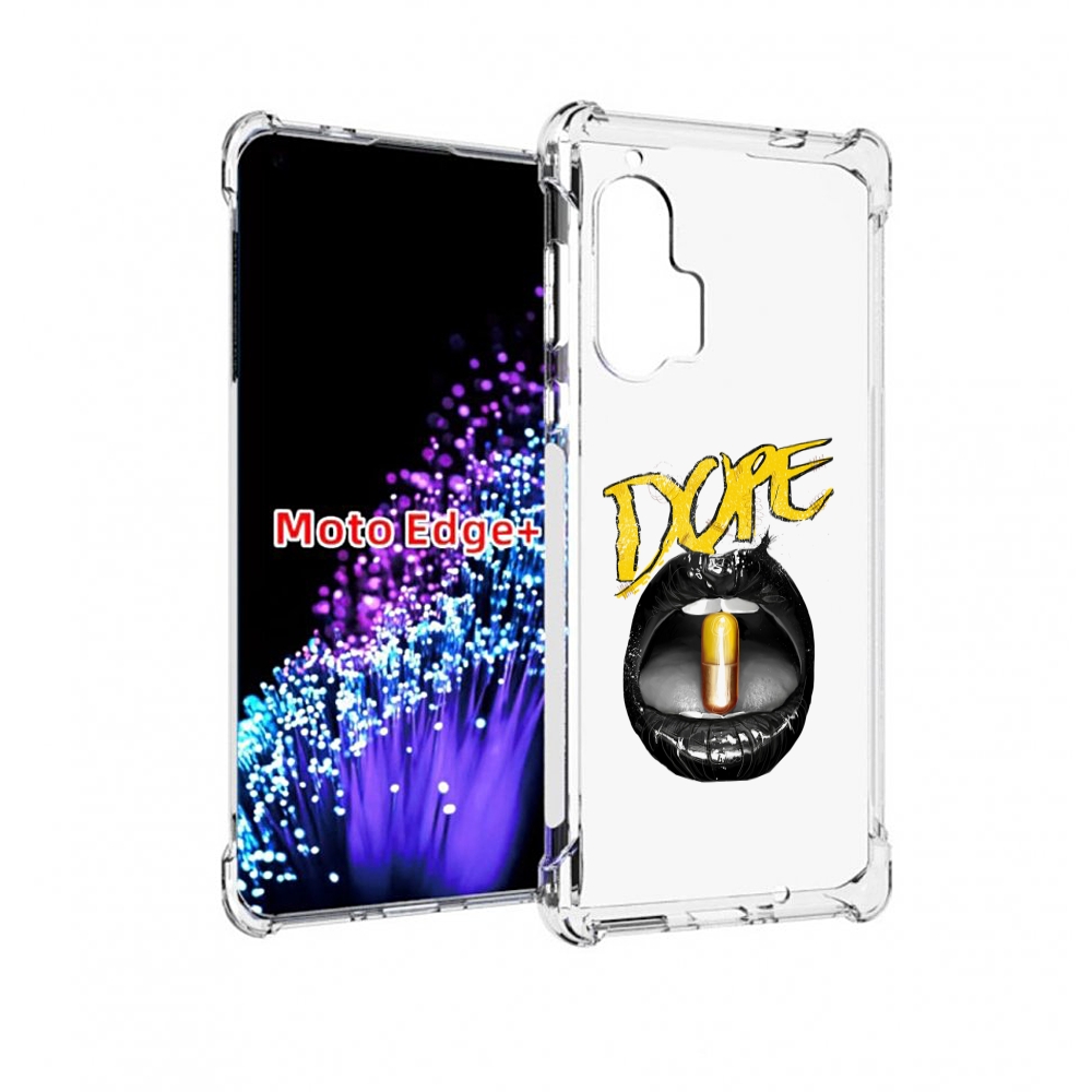 

Чехол MyPads губы для Motorola Edge+ Plus, Прозрачный, Tocco