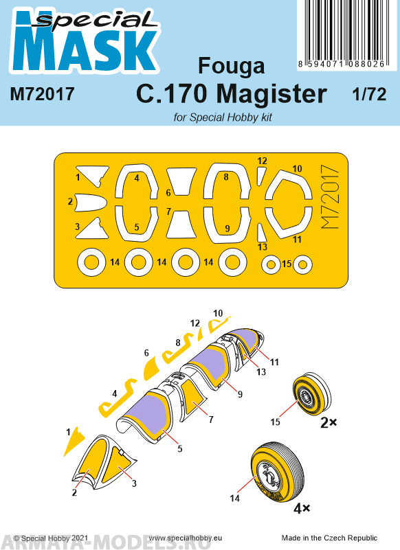 

M72017 Fouga C.170 Magister Mask