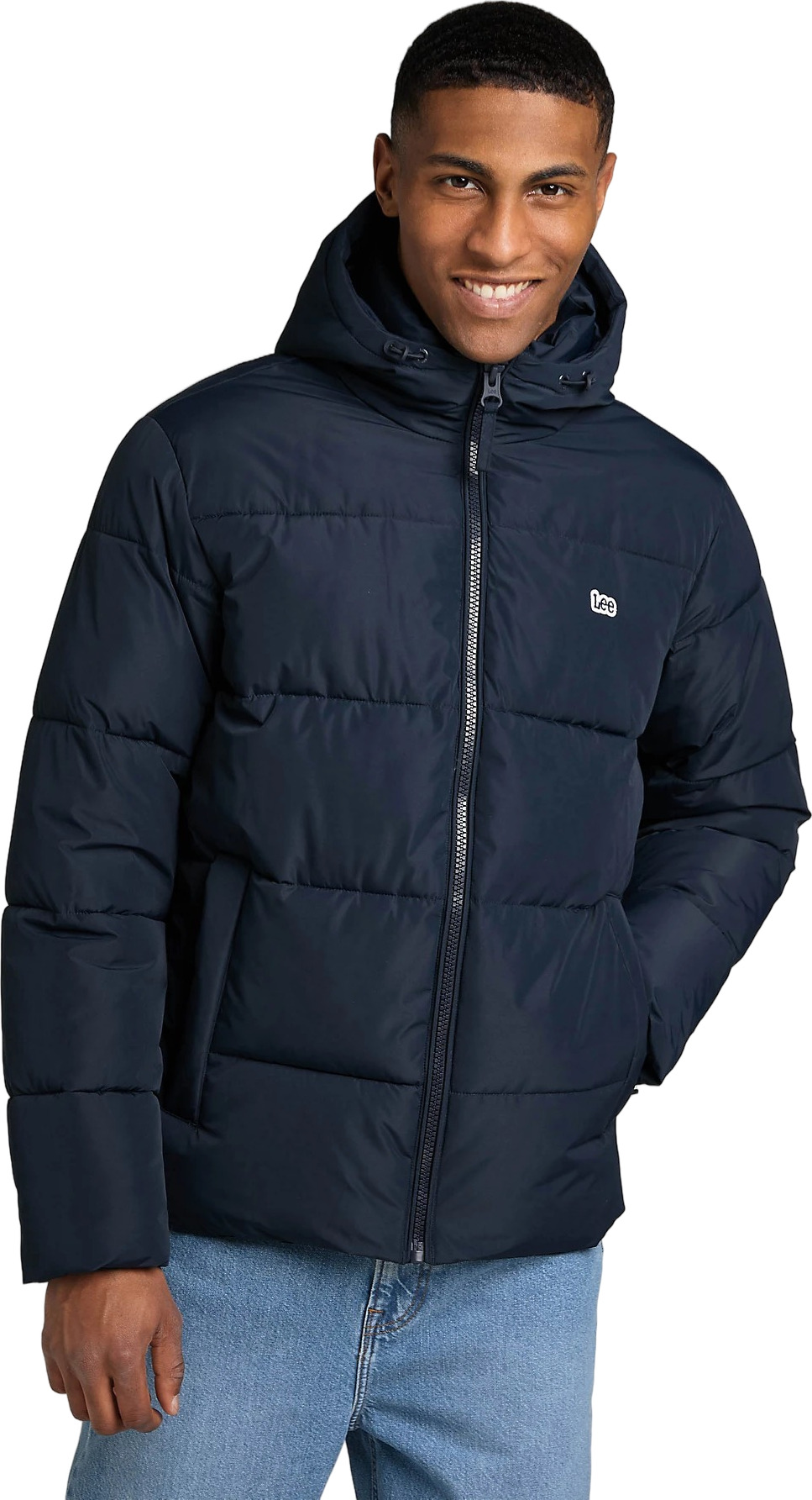 Пуховик мужской Lee Men Puffer Jacket синий 5XL