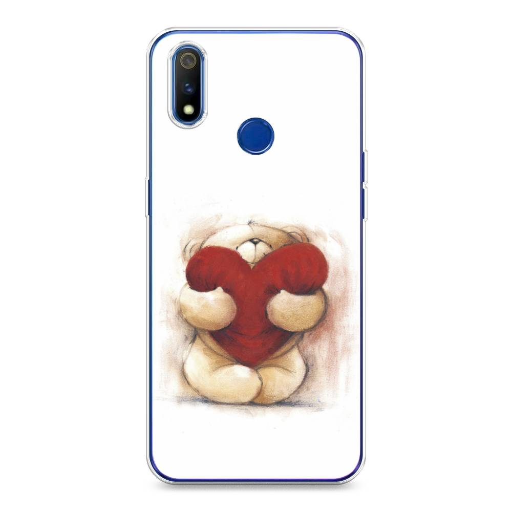 

Чехол Awog на Realme 3 Pro "Мишка с сердцем 1", Разноцветный, 251250-6