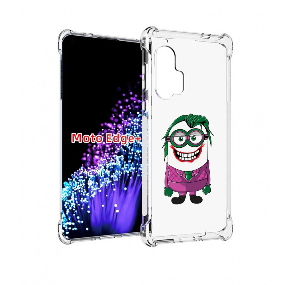 

Чехол MyPads джокер миньон для Motorola Edge+ Plus, Прозрачный, Tocco