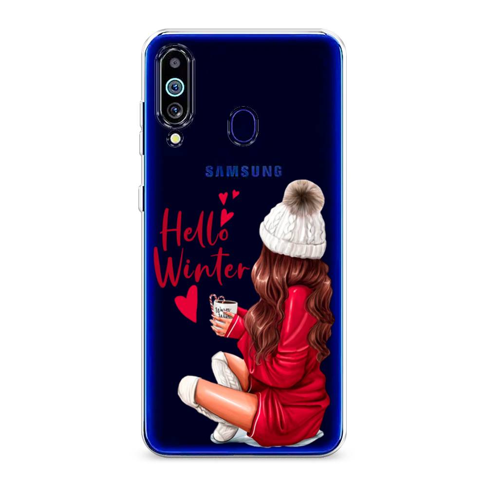 

Чехол на Samsung Galaxy M40 "Hello winter", Красный;белый;коричневый, 28750-5