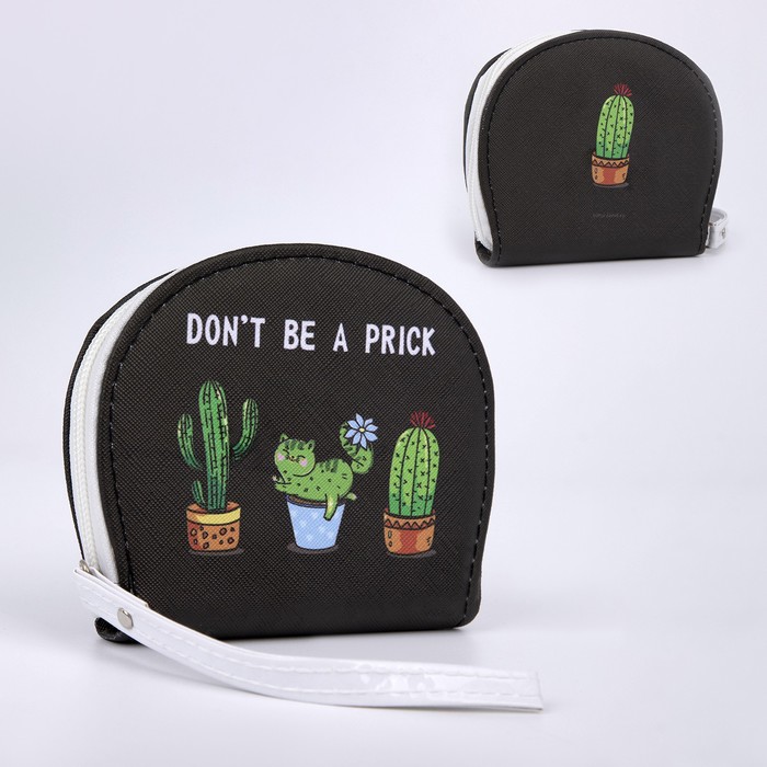 

Кошелек женский NAZAMOK Dont be a prick, чёрный, зелёный, Dont be a prick