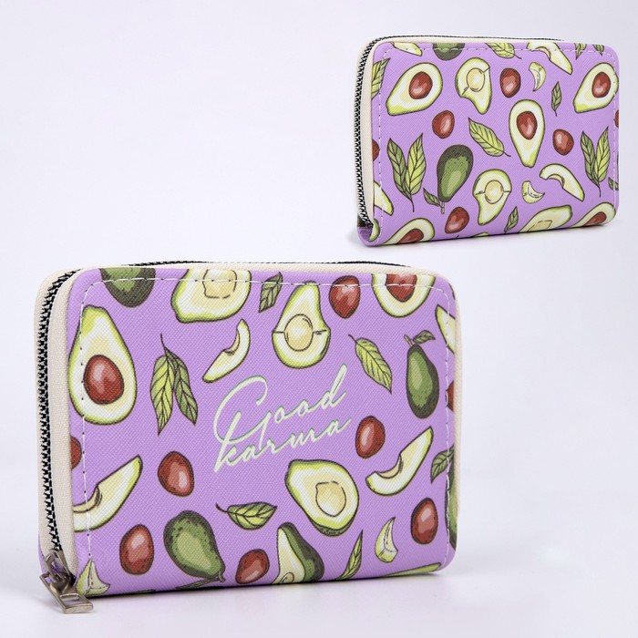 

Кошелек женский NAZAMOK Good karma, зелёный, фиолетовый, Good karma