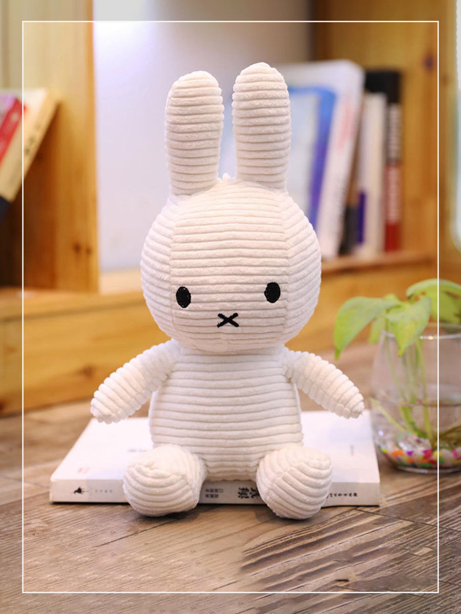Мягкая игрушка заяц кролик Poco case, белый