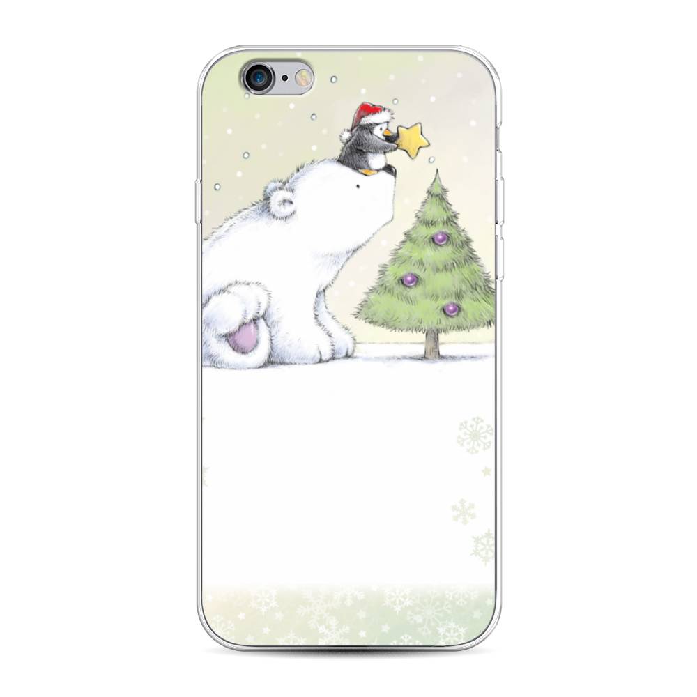 

Чехол на Apple iPhone 6 "Украшение елки", Белый;бежевый, 0104S50-5