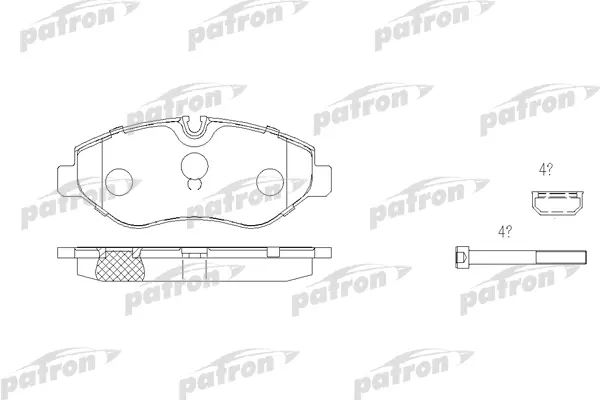 

Тормозные колодки PATRON дисковые PBP1778