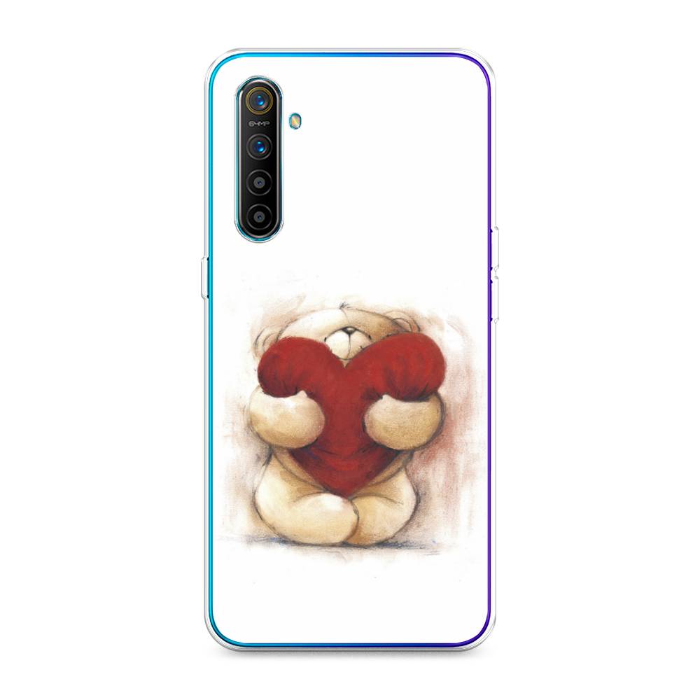 

Чехол Awog на Realme XT "Мишка с сердцем 1", Разноцветный, 251450-6