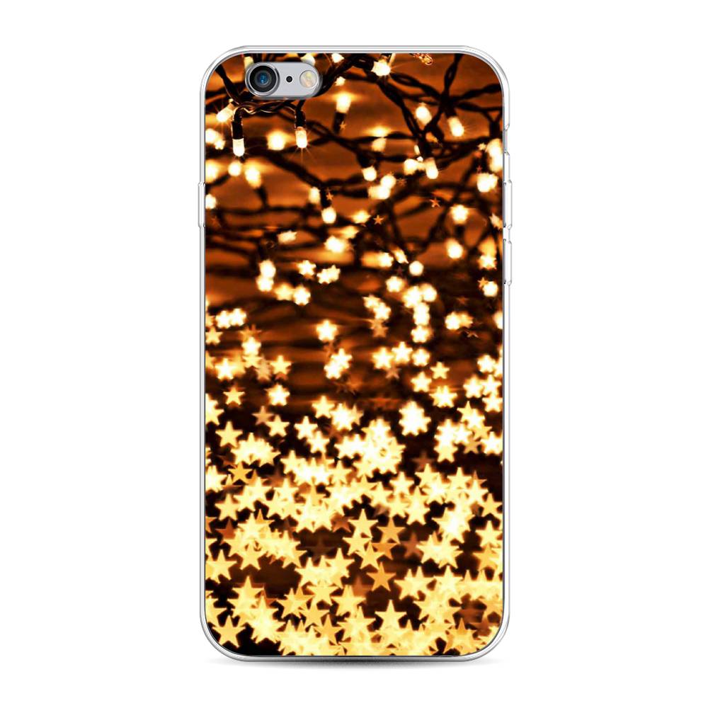 

Чехол на Apple iPhone 6 "Новогодняя гирлянда", Золотистый, 0104S50-5