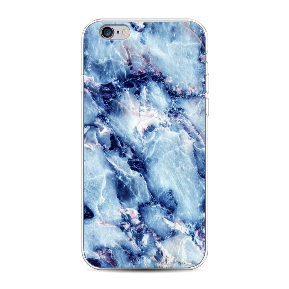 

Чехол на Apple iPhone 6 "Мрамор с синими прожилками", Синий, 0104S50-3