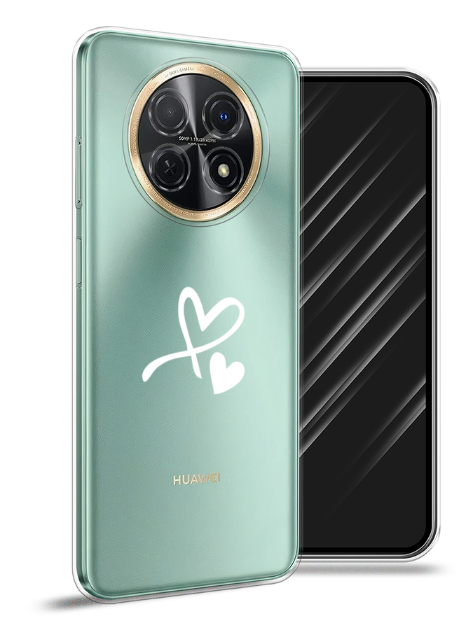 

Чехол Awog на Huawei Nova Y91 "Сердечко минимализм", Белый, 6121650-6