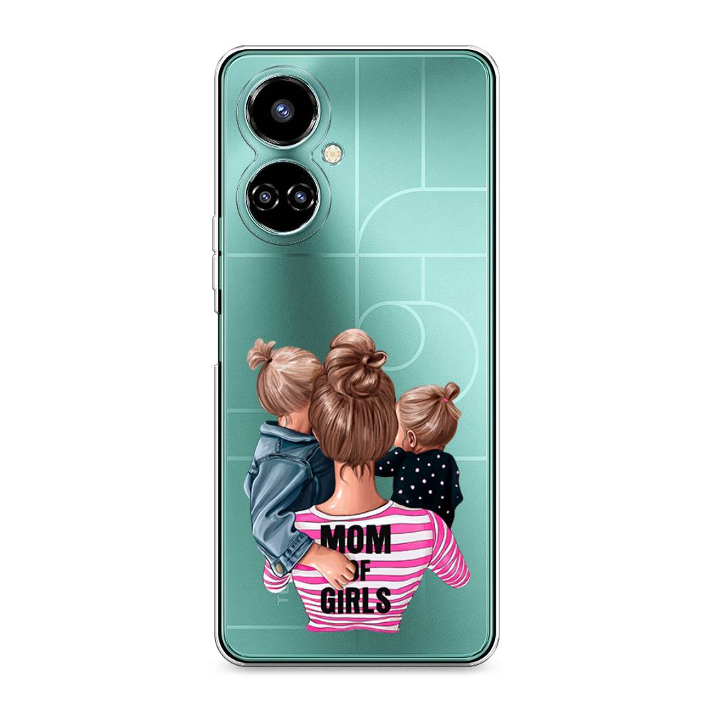 

Чехол Awog на Tecno Camon 19/19 Pro 4G "Mom of Girls", Разноцветный, 302250-6