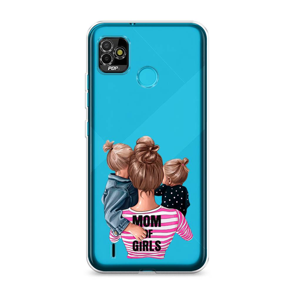 

Чехол Awog на Tecno POP 5 "Mom of Girls", Разноцветный, 301150-6