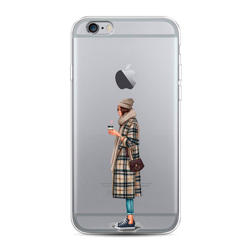 

Чехол на Apple iPhone 6 "Утренний кофе", Коричневый;бежевый, 0104S50-6