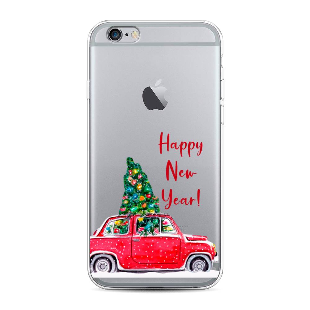 

Чехол на Apple iPhone 6 "Happy New Year", Красный;зеленый, 0104S50-5