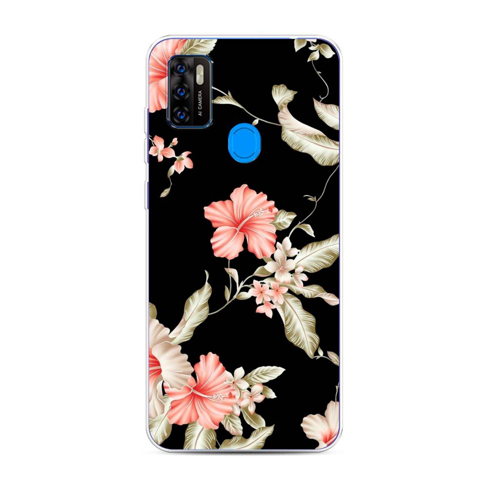 

Чехол Awog на ZTE Blade A7s 2020 / ЗТЕ Блэйд A7s 2020 "Цветы на черном", Разноцветный, 133950-8