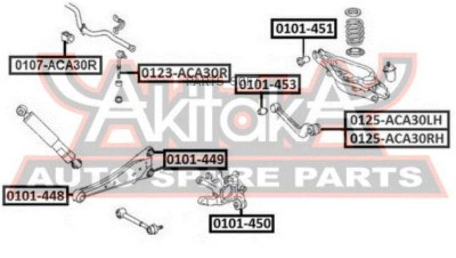 

Рычаг подвески ASVA 0125ACA30RH