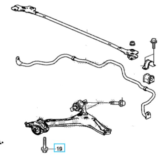 

Болт фланец 12X55, HONDA, Оригинал, 1 шт., 1