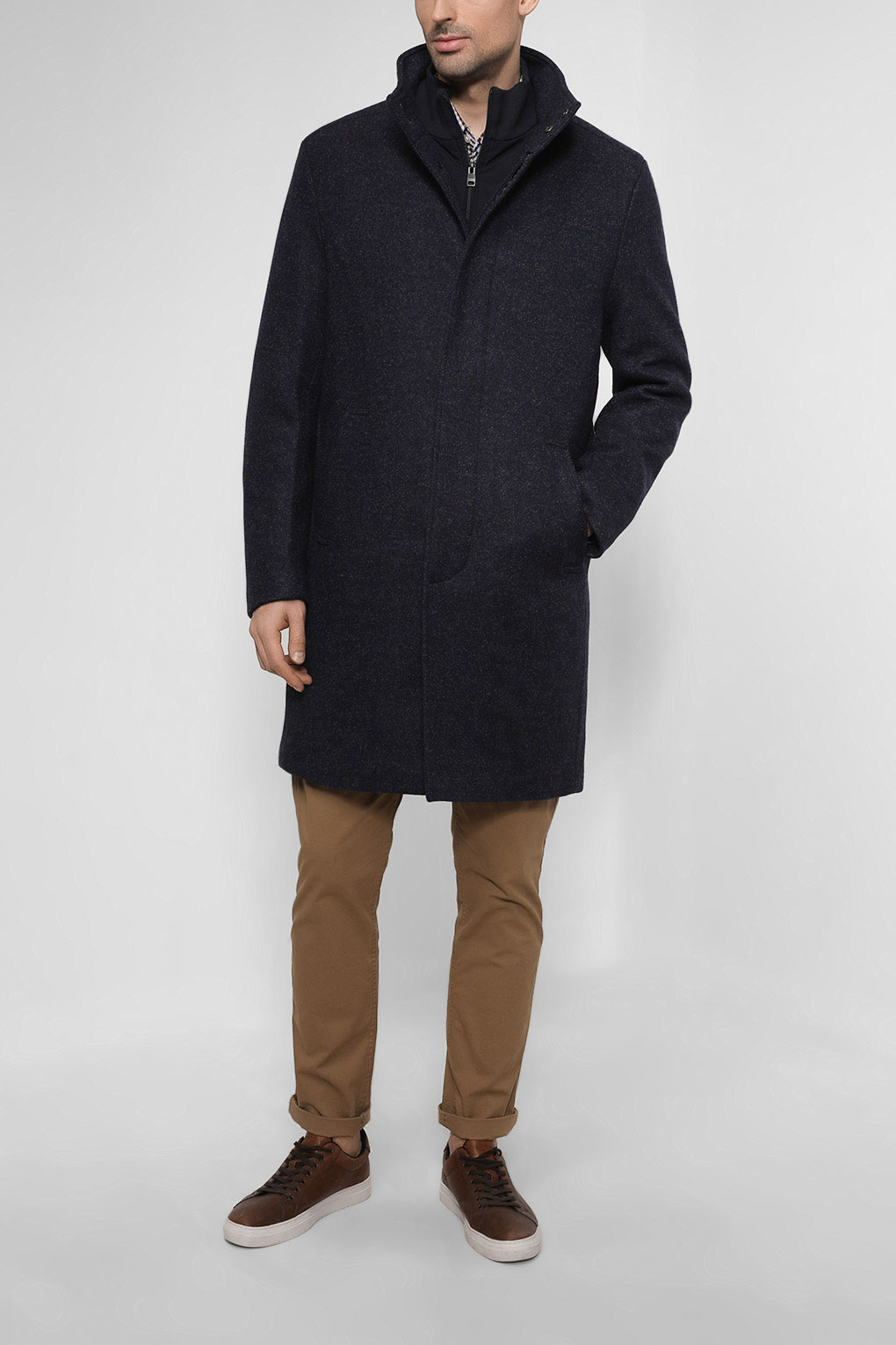 

Пальто мужское Esprit 100EE2G312 синее M, 100EE2G312